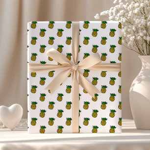 Söta tropiska sommarfrukter Ananas Mönster Presentpapper