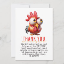 Söta Tupp Karikatyrer 3-års Födelsedagsfest