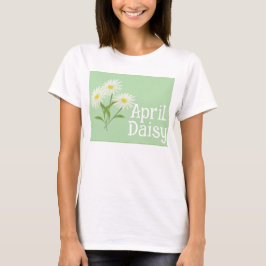 Söta tusenskönor blommor vattenfärg april födelsed t shirt