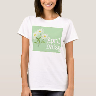 Söta tusenskönor blommor vattenfärg april födelsed t shirt