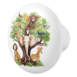Söta ungar, baby, unisex djungel knopp