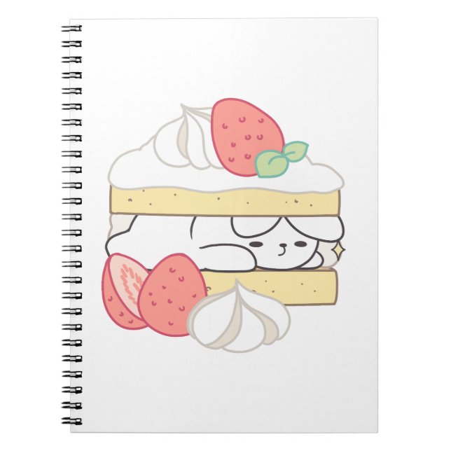 Söta ungar: Buniberry Shorttårta Delight Anteckningsbok (Framsidan)