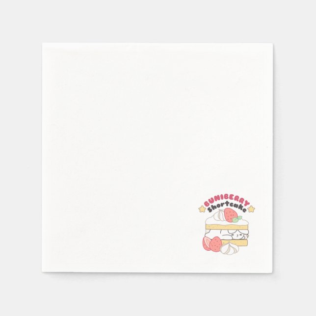 Söta ungar: Buniberry Shorttårta Delight Pappersservett (Framsidan)