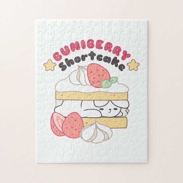Söta ungar: Buniberry Shorttårta Delight Pussel (Vertikal)