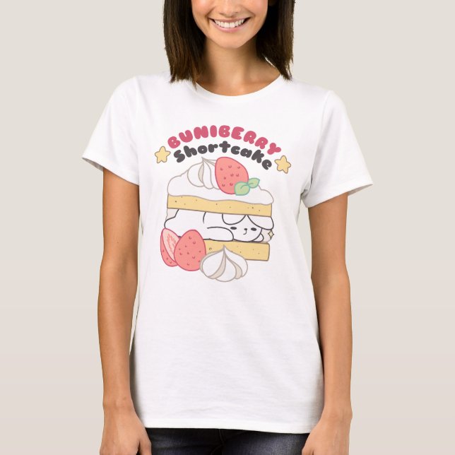 Söta ungar: Buniberry Shorttårta Delight T Shirt (Framsida)