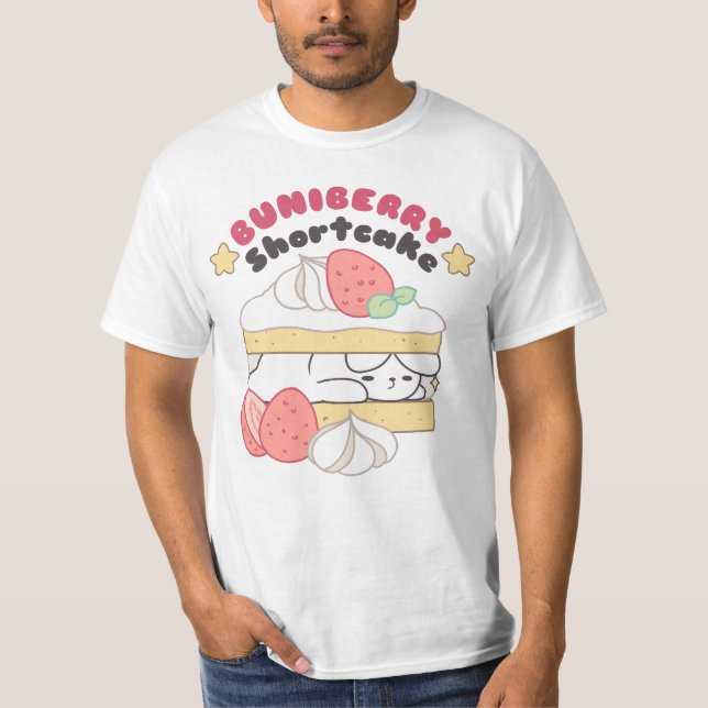 Söta ungar: Buniberry Shorttårta Delight T Shirt (Framsida)