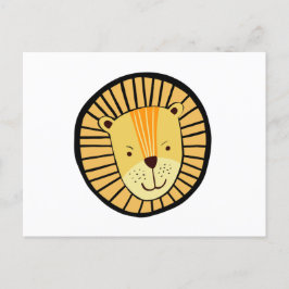 Söta ungar djungel lejon vykort