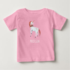 Söta ungflickor i Unicorn T Shirt