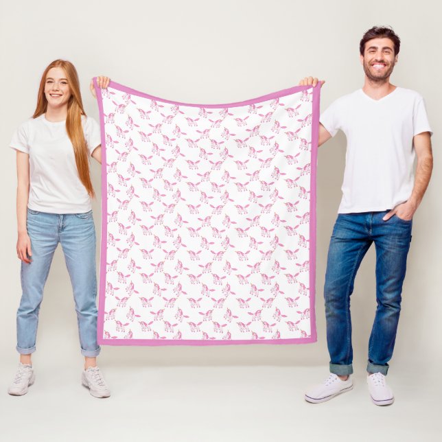 söta unicorns fleecefilt (På plats)