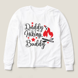 Söta unisex barn Pappas vandringskompis T Shirt