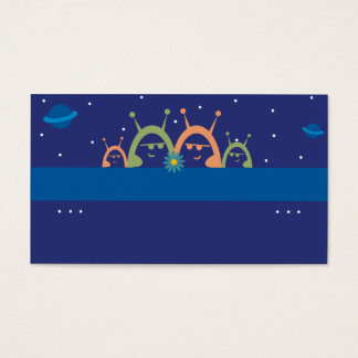 Söta utomjordingar, semesterplaneter för personlig visitkort