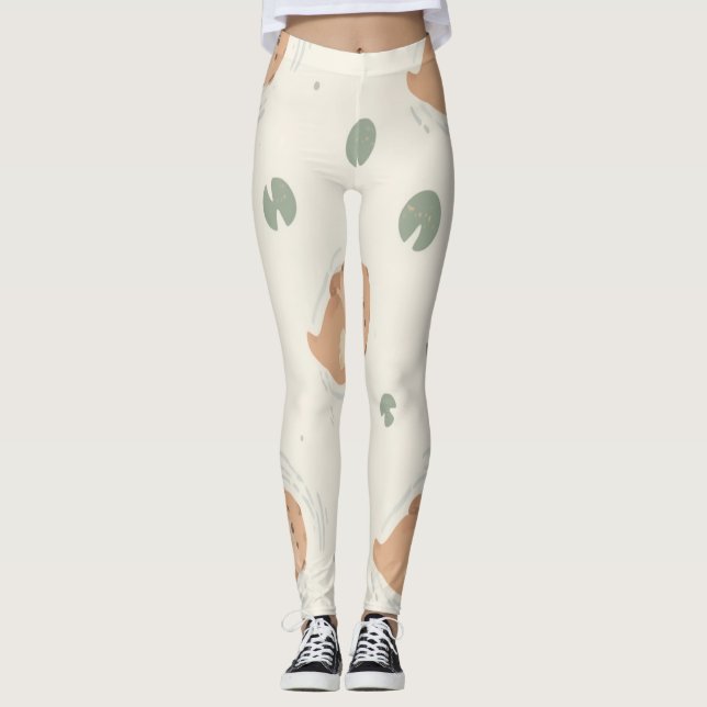 Söta utterbyxor leggings (Framsida)