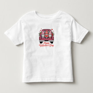 söta-valentinsgnommar-rosa-lastbil-god-valentinsda t shirt