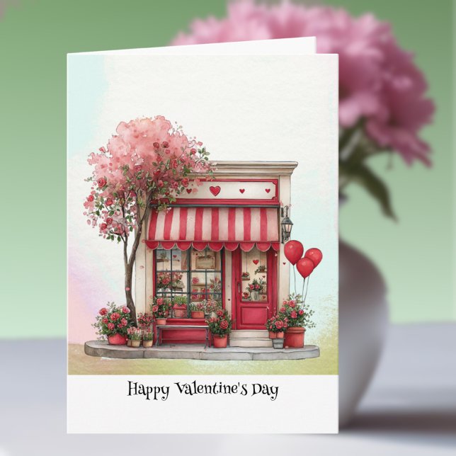 Söta Valentinshop Kort (Skapare uppladdad)