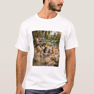 Söta valpar & kattungar Riverside Äventyr Herr T Shirt