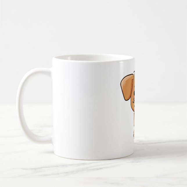 Söta Valpar Söta Roliga och Smarta hundar Kaffemugg (Vänster)