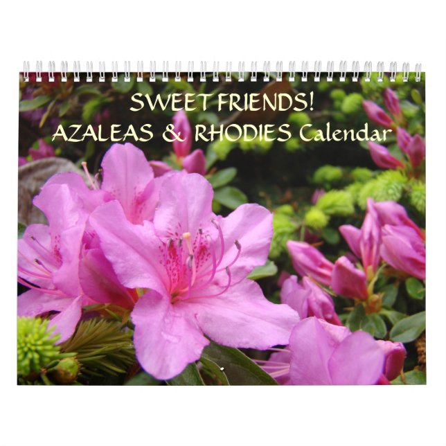 SÖTA VÄNNER Kalenderpresent Azaleor Rhododendron B Kalender (Omslag)