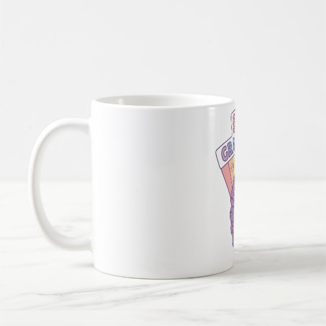 Söta vindruvor förbli vindruvefulla Positivt skämt Kaffemugg (Vänster)