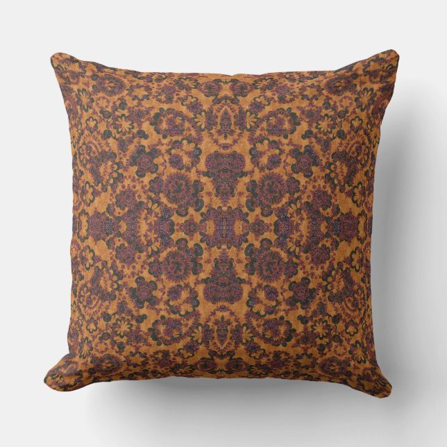 Söta vintage paisley-mönster kudde (Framsida)