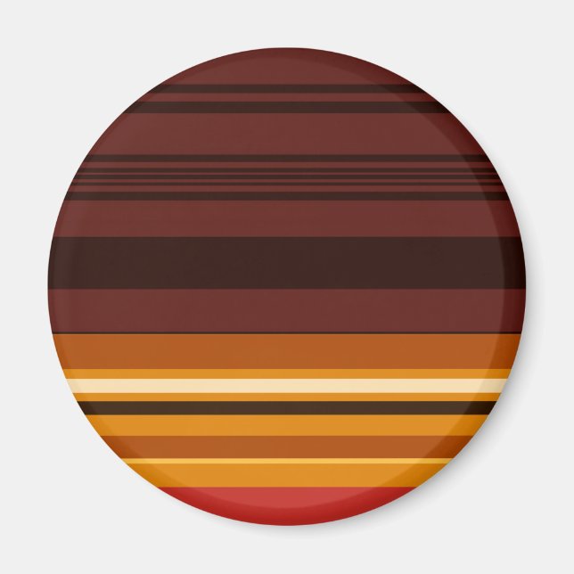 Söta vintage-ränder magnet (Framsidan)