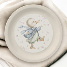 Söta Vintage Storybook Ducky Bebisdopp