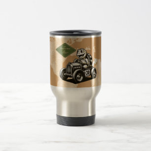 Söta vintage tecknade sköldpaddor racer Tri-Blend Resemugg