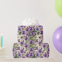 Söta violer Blommig Presentpapper