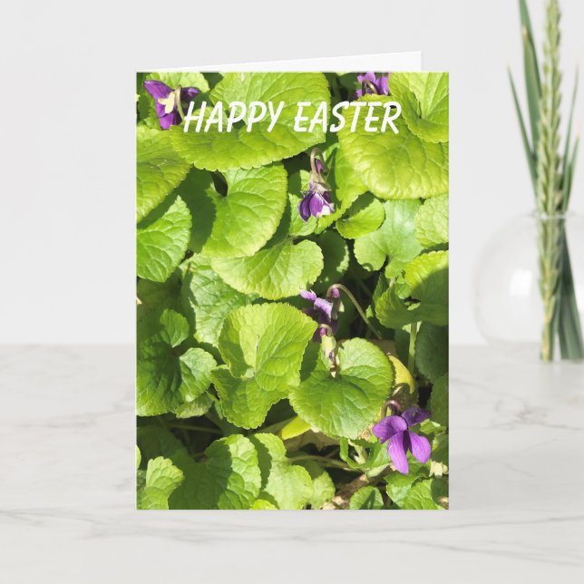 Söta Violets Påsk Helgkort (Framsida)