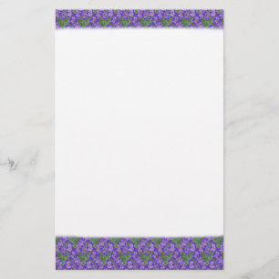 Söta Violets Stationery, anteckningsbok Brevpapper