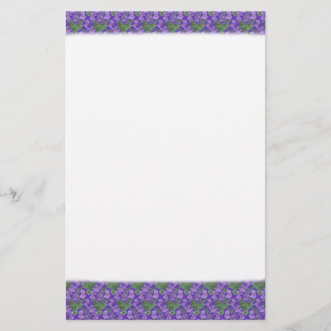 Söta Violets Stationery, anteckningsbok Brevpapper (Framsida)