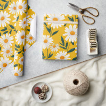 Söta vita gula tusenskönor Blommig konstnärlig mön