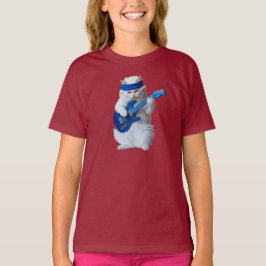 Söta vita persiska rockstjärna barn- t shirt