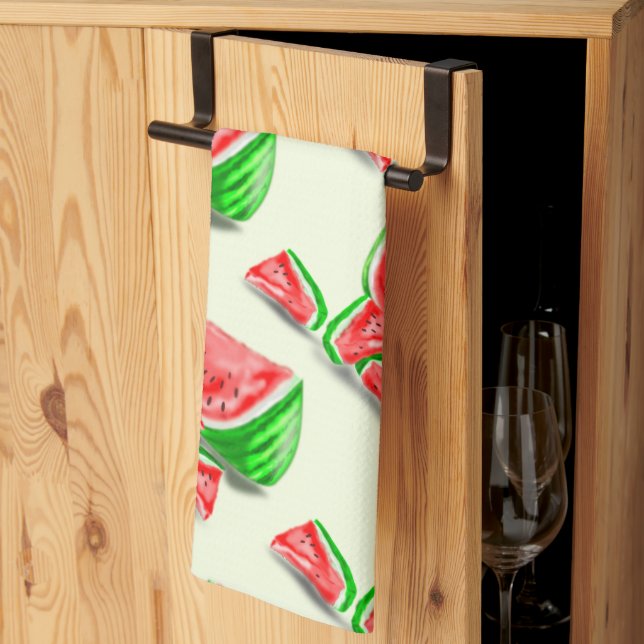 Söta Watermelons Kitchen Towel - Tasty Kökshandduk (Thirds Fold)