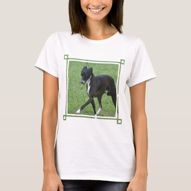 Söta Whippet T-shirt (Framsida)