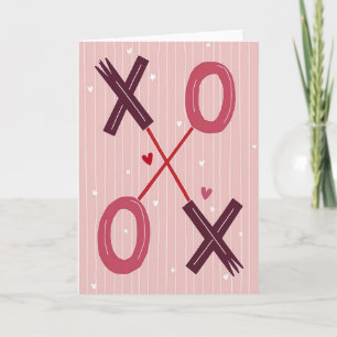 Söta Xoxo Hjärtans Kärlekskort Kort