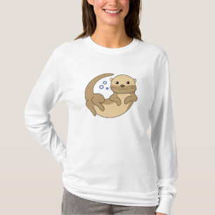 Söta yttre Simmor i den Vatten aptiten Otter T Shirt
