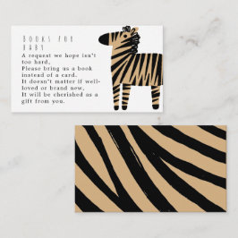 Söta zebra beige babyskyddsböcker för bebisar tilläggskort