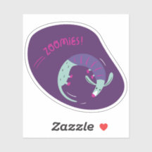 Söta zoomier illustrerade hund aurora färg