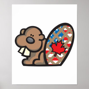 Sötamerikan canadian beaver poster
