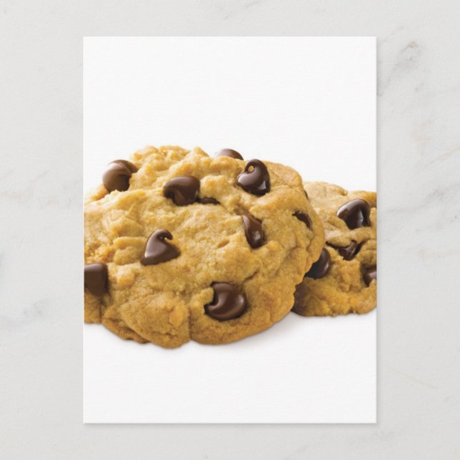 Sötar Dessert Food Cookie Burk Chocolate Vykort (Framsida)