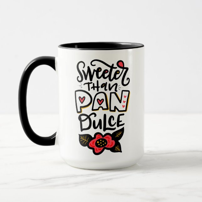 Sötare än Pan Dulce, 15 oz kaffe Mugg (Vänster)