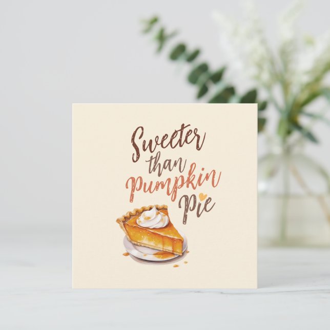 Sötare än Pumpkin Paj (Stående Fram)