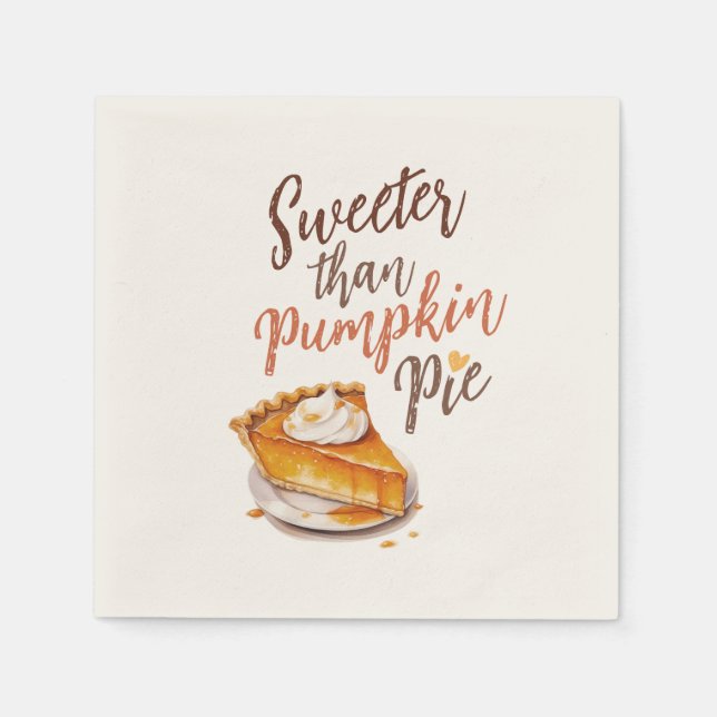 Sötare än Pumpkin Paj Pappersservett (Framsidan)