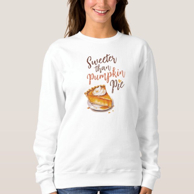 Sötare än Pumpkin Paj T Shirt (Framsida)