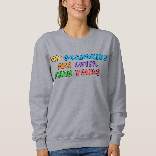 Sötare barnbarn Dam Basic Sweatshirt T Shirt (Framsida)