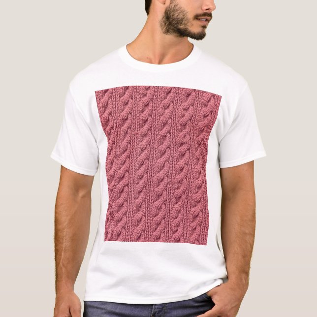 Sötare Struktur: Detaljerad Mönster nära varandra T Shirt (Framsida)