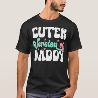 Sötare version av pappa rolig söt pojke flicka t shirt