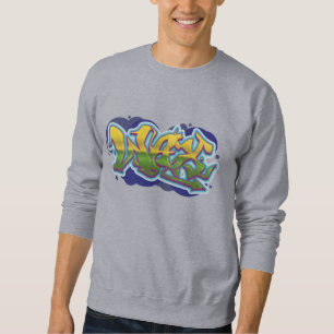 Sötaren vax old school hip hop lång ärmad tröja