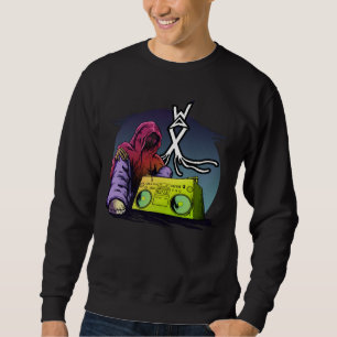Sötaren vax old school hip hop lång ärmad tröja