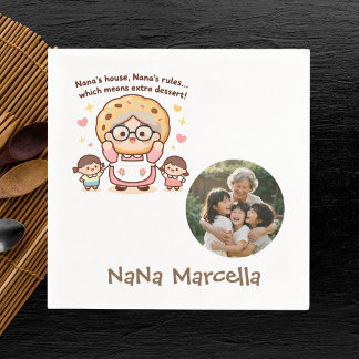 Sötas Nanas Hus Nanas Regler Mormor Foto Pappersservett